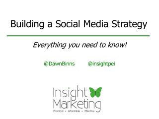 Building a Social Media Strategy