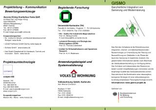 GISMO Ganzheitliche Integration von Sanierung und Modernisierung