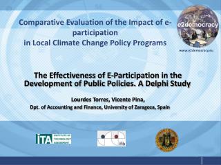 Comparative Evaluation of the Impact of e-participation in Local Climate Change Policy Programs