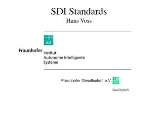 SDI Standards Hans Voss