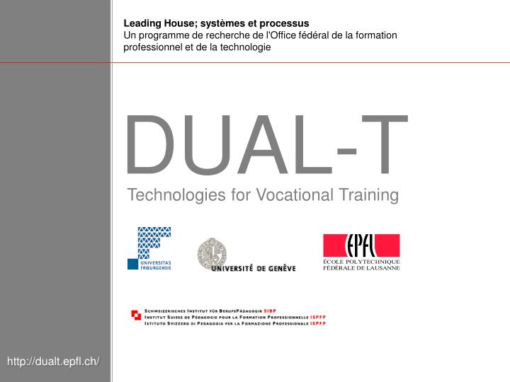 technologies for vocational training