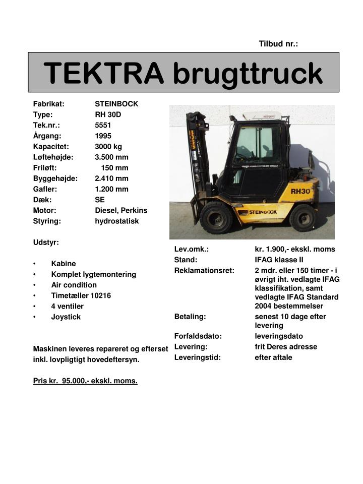 tektra brugttruck