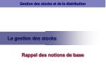 La gestion des stocks - slide 1