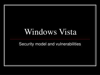 Windows Vista