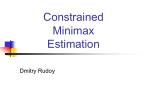 Constrained Minimax Estimation - slide 1