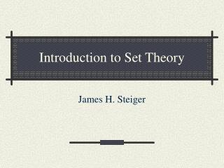 Introduction to Set Theory