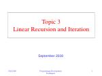 Understanding Linear Recursion and Iteration in Programming Development - slide 1