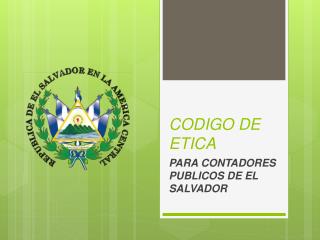 codigo de etica