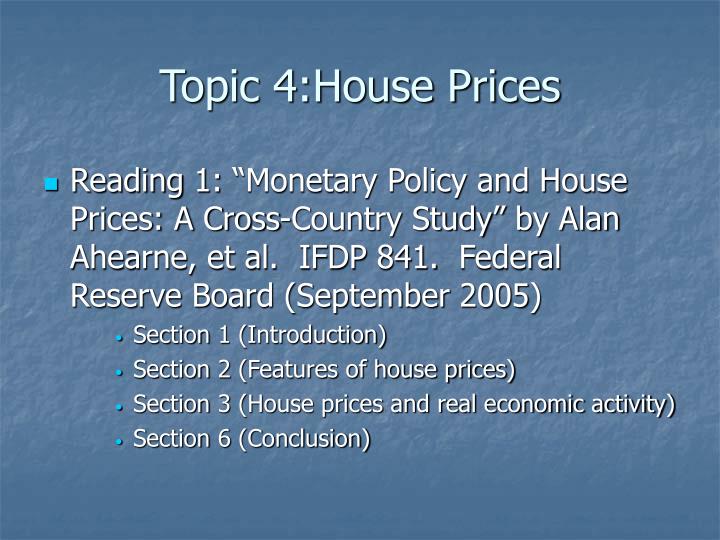 topic 4 house prices