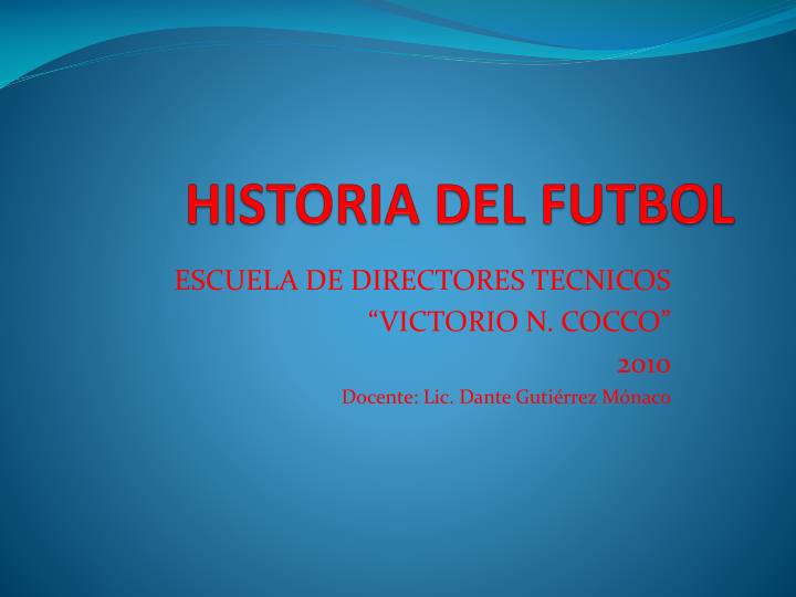 historia del futbol