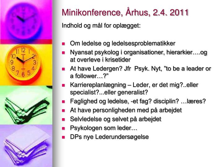 minikonference rhus 2 4 2011