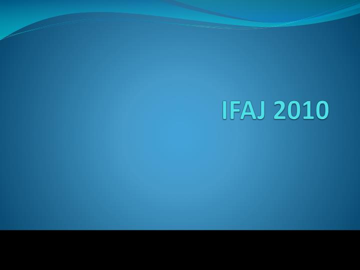 ifaj 2010