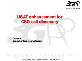 USAT enhancement for CSG cell discovery