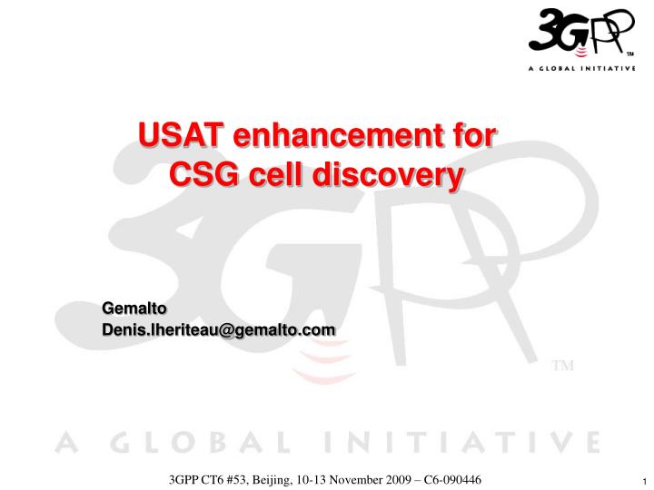 usat enhancement for csg cell discovery