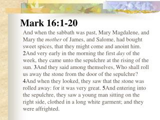 Mark 16:1-20