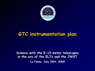 GTC instrumentation plan