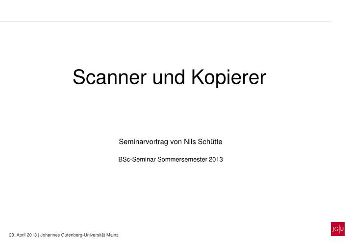 scanner und kopierer