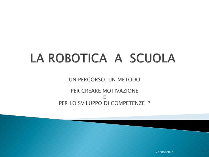 la robotica a scuola