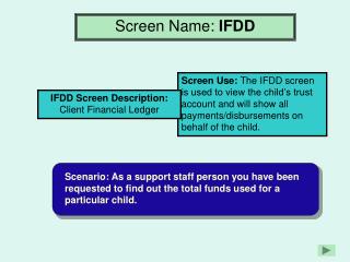 Screen Name: IFDD