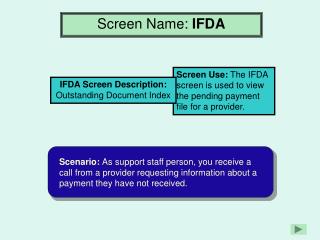 Screen Name: IFDA