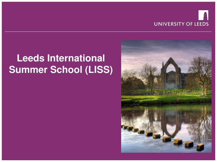 leeds international summer school liss