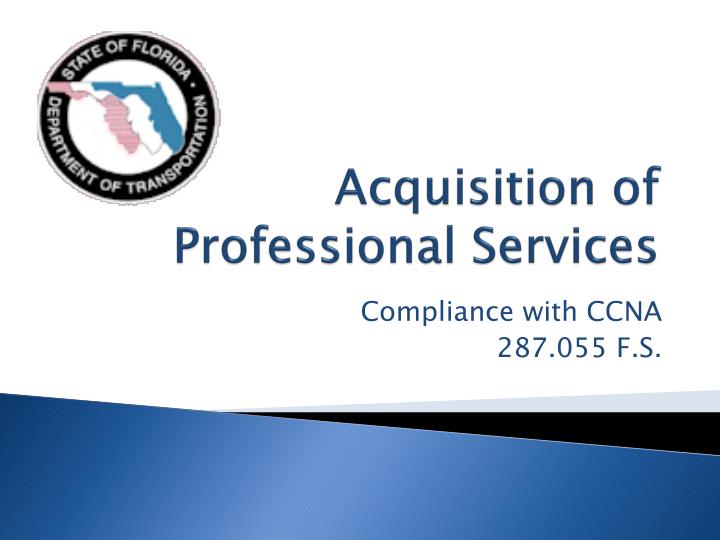 acquisition of professional services