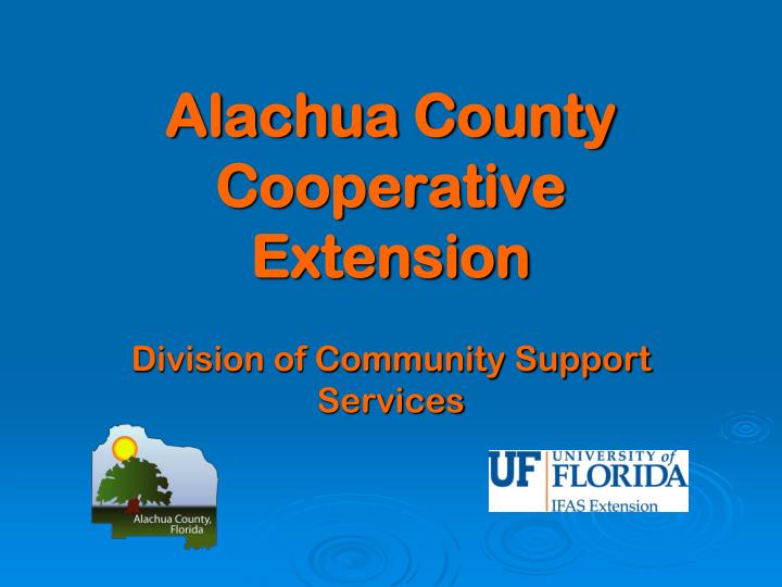 alachua county cooperative extension