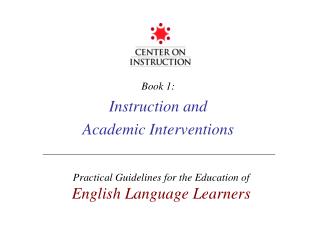 book 1 instruction and academic interventions