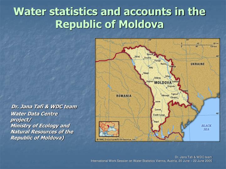 water statistics and accounts in the republic of moldova