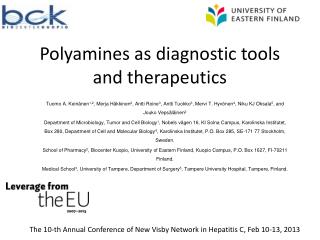Polyamines as diagnostic tools and therapeutics