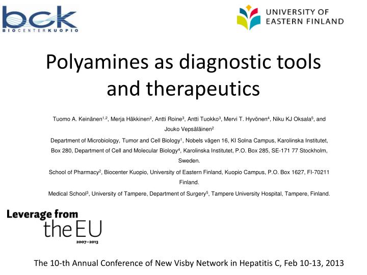 polyamines as diagnostic tools and therapeutics