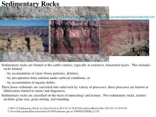 Sedimentary Rocks