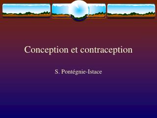 conception et contraception