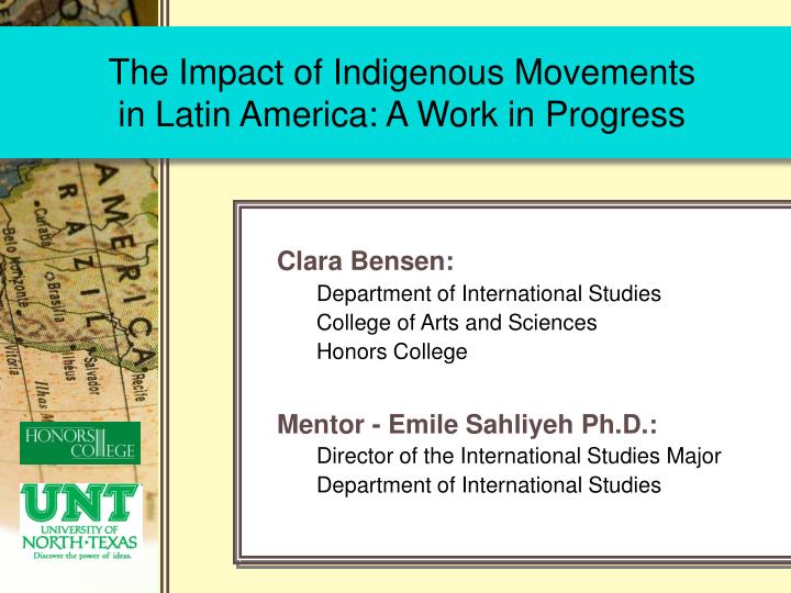 the impact of indigenous movements in latin america a work in progress
