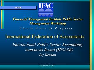 Financial Management Institute Public Sector Management Workshop