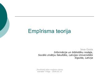 emp risma teorija