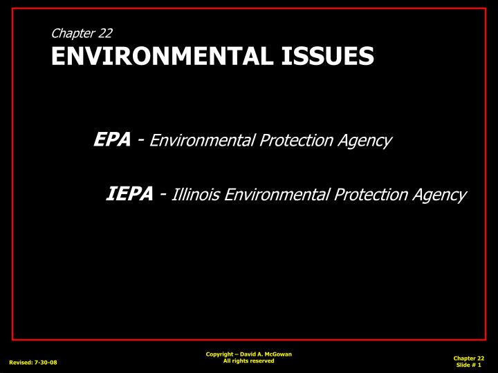 chapter 22 environmental issues