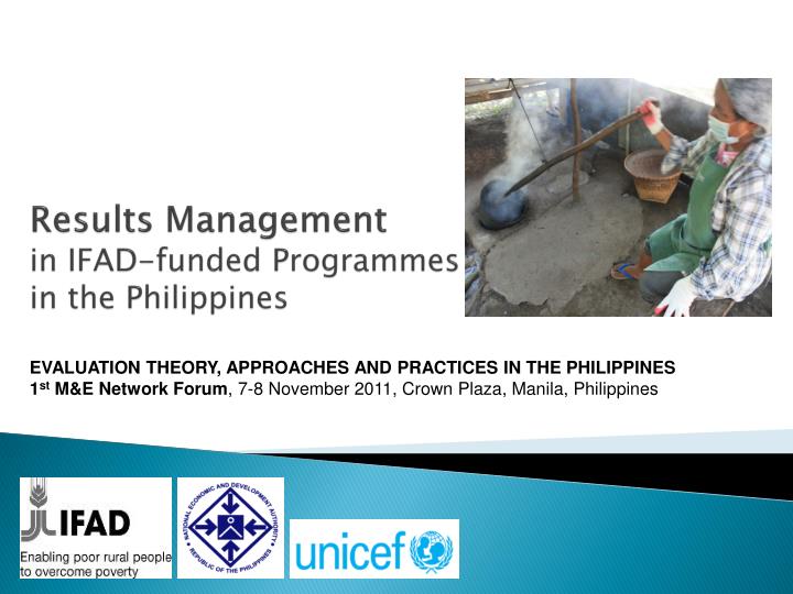 results management in ifad funded programmes in the philippines
