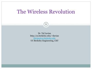 The Wireless Revolution
