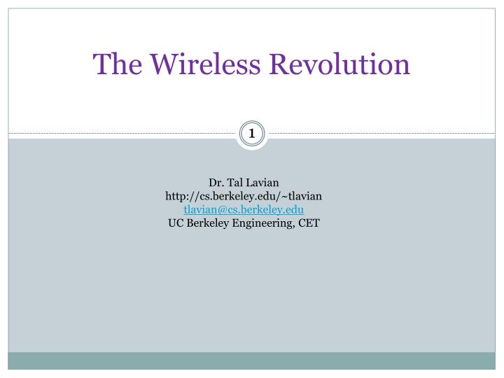 the wireless revolution