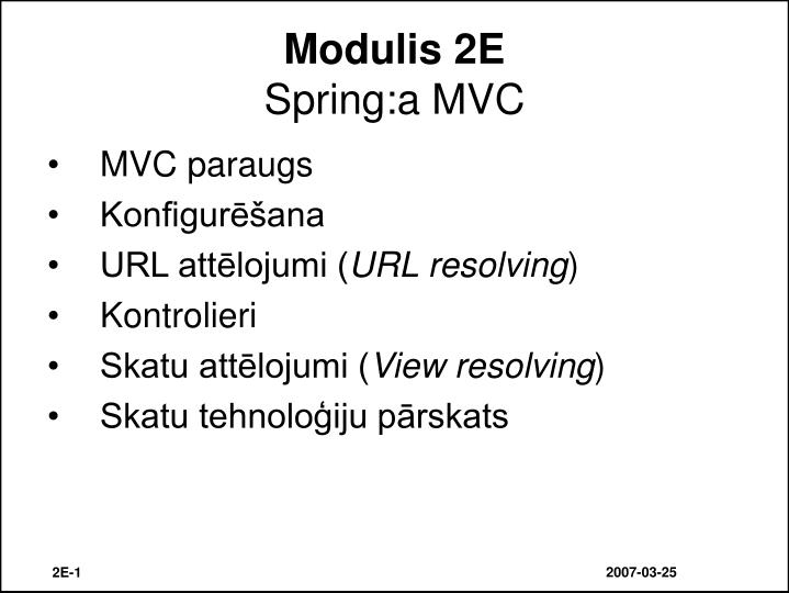 modulis 2e spring a mvc