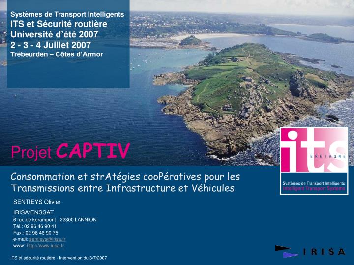 projet captiv