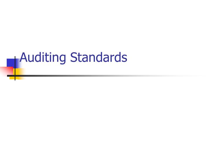 auditing standards