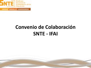 convenio de colaboraci n snte ifai
