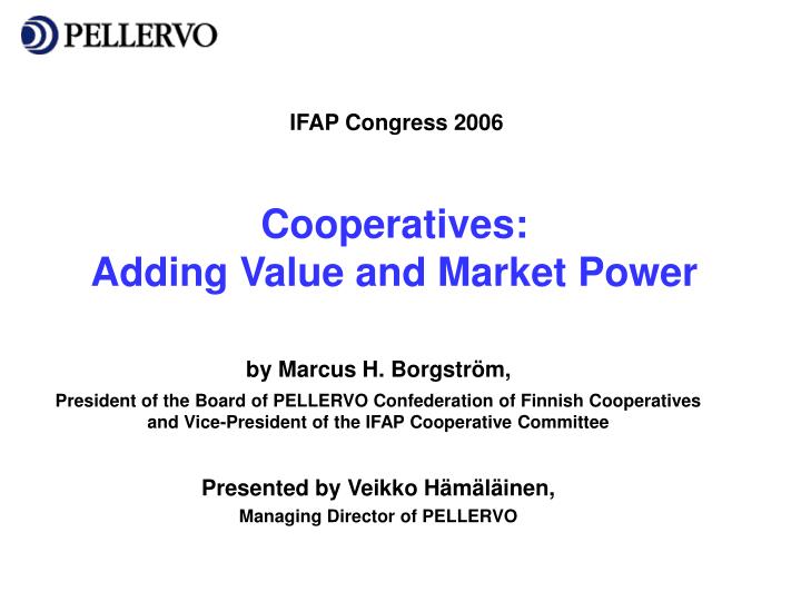 cooperatives adding value and market power