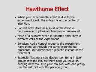 Hawthorne Effect