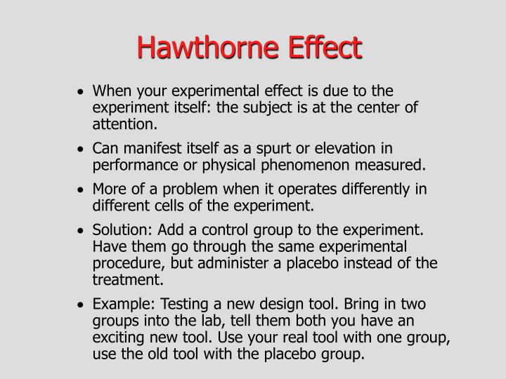 hawthorne effect