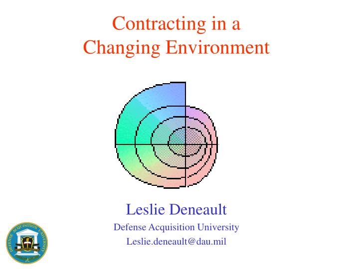 contracting in a changing environment