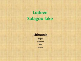 Lodeve Salagou lake