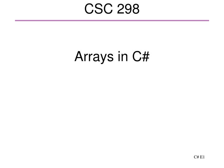 csc 298